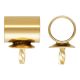 14 K Gold Filled Hanger met cup en pinnetje,  3 x 4 mm, per stuk